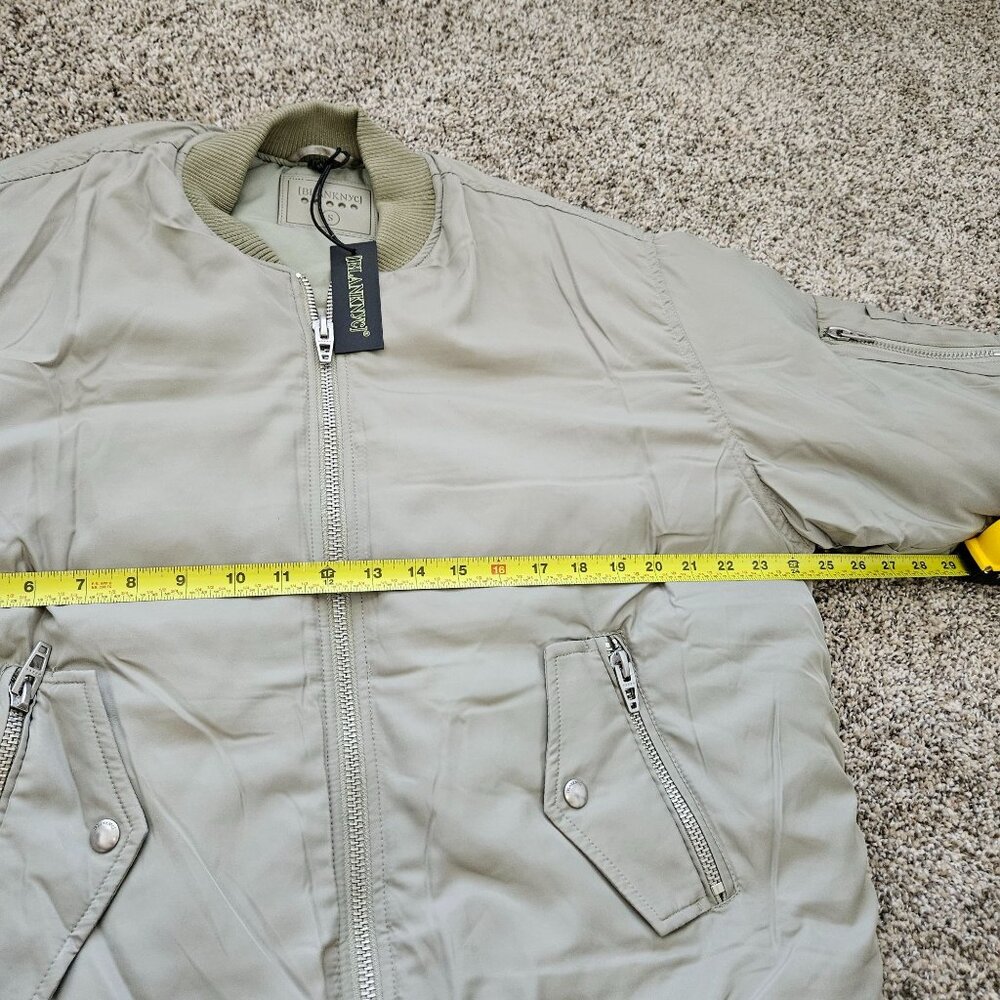 NWT Blank NYC Bomber Style Jacket Coat Pale Green Trendy Sz Small Oversized - Picture 15 of 16